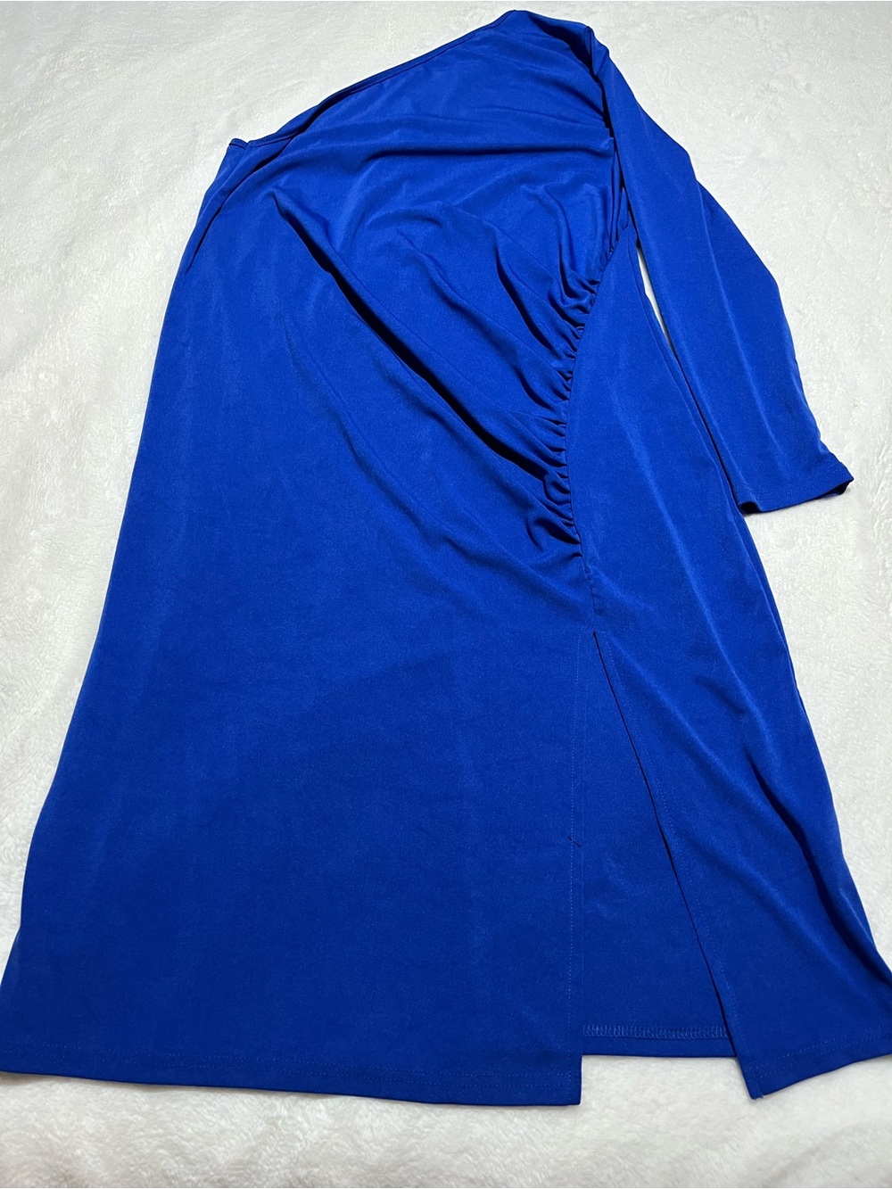 SHEIN Royal Blue One-Shoulder Dress